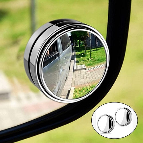 Carvito Blind Spot Mirrors, 2 Inch Round Hd Glass Convex 360° Wide Angle