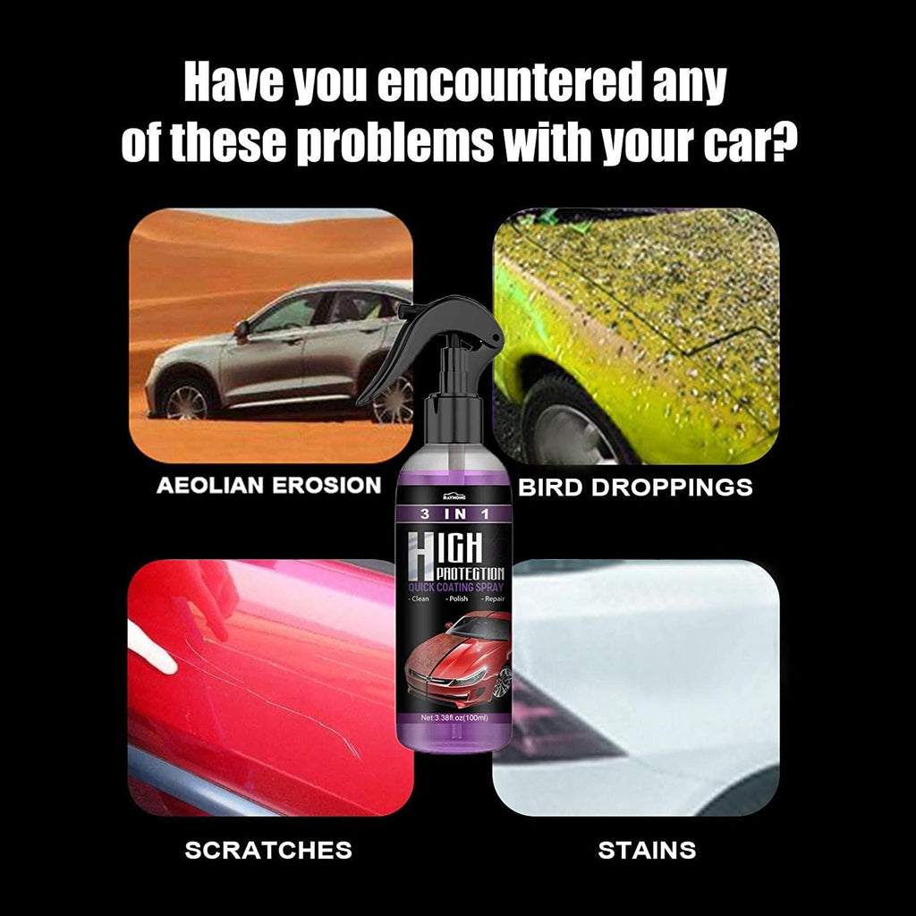 Hydrophobic Polish Nano Coating Agent Car Scratch Spray, Boats (Pack of 2)
