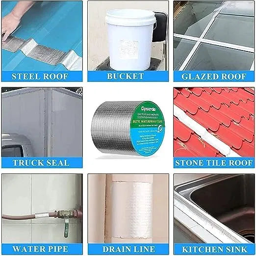 premium Aluminum Foil Waterproof  Sealant Tape for Leakage Sealing,Waterproof Tape for Pipe and Roof Water Leak