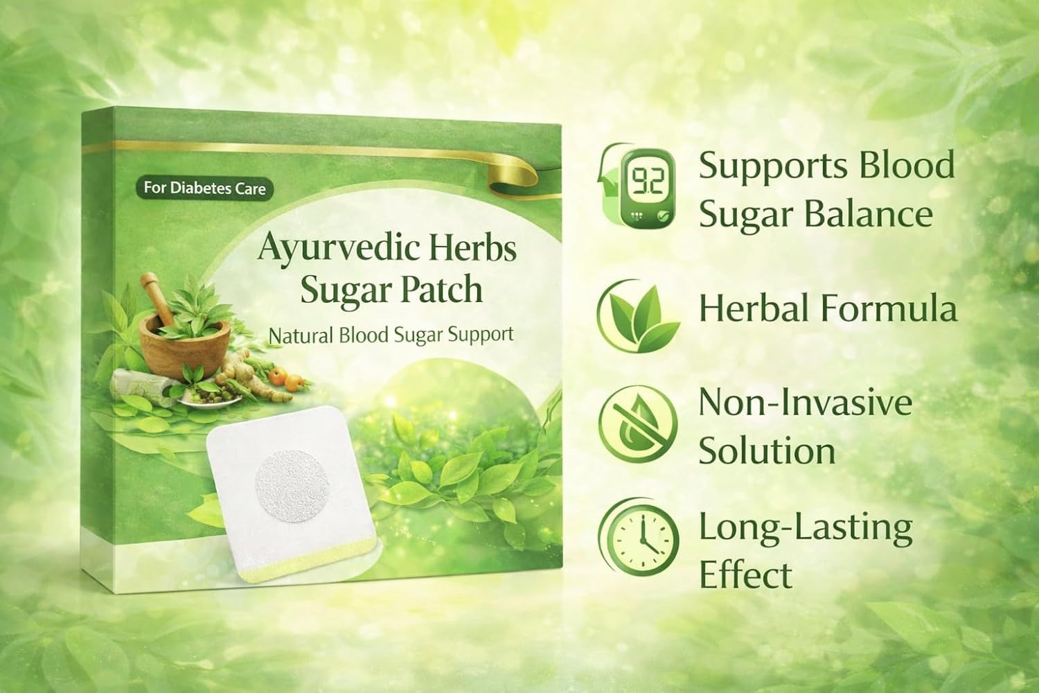 Ayurvedic Herbs Sugar Patch- (Buy 1 Get 1 Free)