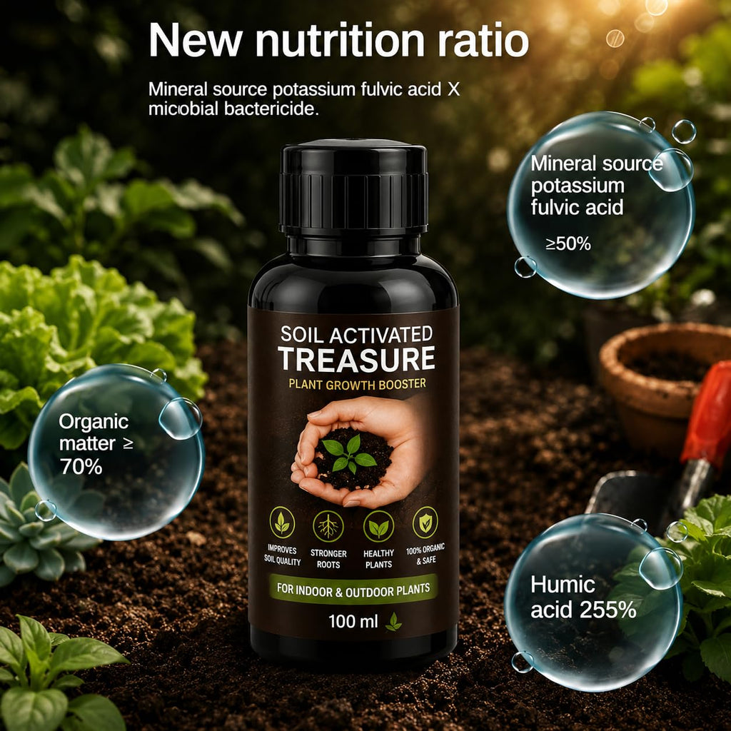 100% ORGANIC SOIL ACTIVATOR - FASTER PLANT GROWTH & STRONGER ROOTS (PACK OF 2)