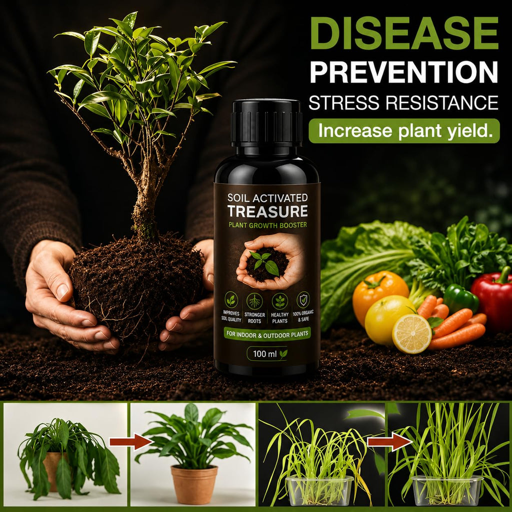 100% ORGANIC SOIL ACTIVATOR - FASTER PLANT GROWTH & STRONGER ROOTS (PACK OF 2)