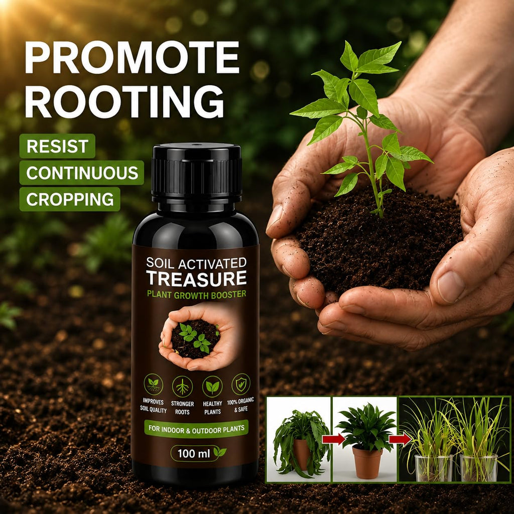 100% ORGANIC SOIL ACTIVATOR - FASTER PLANT GROWTH & STRONGER ROOTS (PACK OF 2)